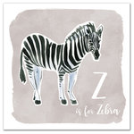 Designs Direct Creative Group - Z is for Zebra 16x16 Canvas Wall Art - Instant charm, refresh your space with a unique piece of artwork that has been designed, printed, and assembled in the USA. Digitally printed on demand with custom-developed inks, this design displays vibrant colors proven not to fade over extended periods of time. The result is a stunning piece of wall art you will love.