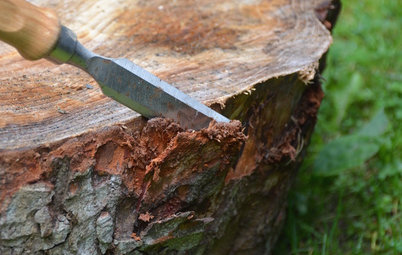 Table basse tronc d'arbre: un nouveau rondin grand format