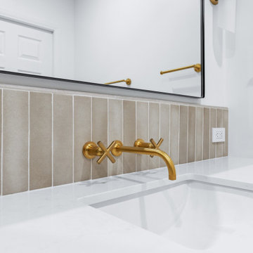 Spanish Contemporary Elegance: Primary Bathroom Remodel