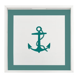Anchor White Wood Tray - Serving Trays