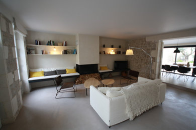 Aménagement d'un salon contemporain.