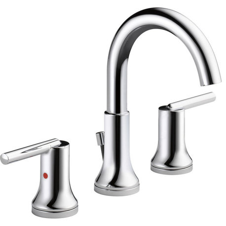 Delta Trinsic Two Handle Widespread Bathroom Faucet, Chrome, 3559-MPU-DST