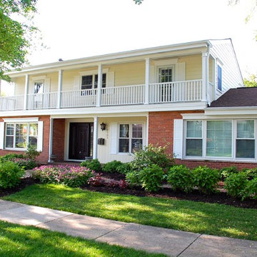 Mount Prospect Remodel, on Full Exterior of Colonial Style House