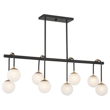 Savoy House Couplet Eight Light Linear Chandelier