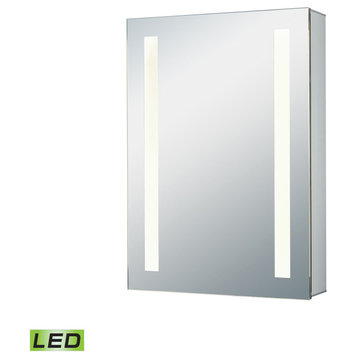 ELK LIGHTING Lmc3K-2027-Pl2 20X27-Inch Led Mirrored Medicine Cabinet