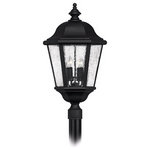 Hinkley - Hinkley Edgewater 4-Light Black Post Light - This Four Light Post Light is part of the Edgewater Collection and has a Black Finish. It is Outdoor Capable.