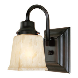 Belle Foret Model Bathgate Bath Collection - BF2603 1 Light Sconce - Bathroom Vanity Lighting