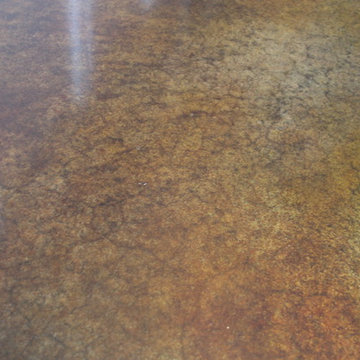 Stained concrete
