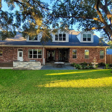 A New Orleans Inspired Landscape and Fountain- Tanglewood, Houston, TX