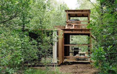 Architecture : Une cabane dans les bois dans les Ardennes belges