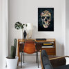 "Vintage Skull" by Ali Gulec, Canvas Print, 40"x26"