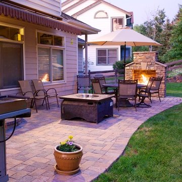 Patio and Fire place