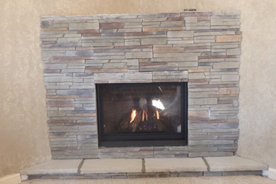 Gas Fireplace Install with new Veneer