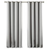 Flame Retardant Thermal Insulated Blackout Curtain, Lightgrey, 52"x84"