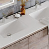 Esconde Bath Vanity, Natural Wood, 48", Double Sink, Freestanding