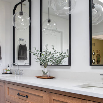 Builder-Grade to Designer Townhouse Primary Bath | Kildeer, IL