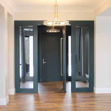 New Home in Bettendorf Quad Cities with Modern Lighting and Custom Cabinetry