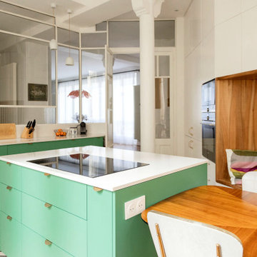 Oser la couleur pour un appartement familial - Projet Bonne Nouvelle