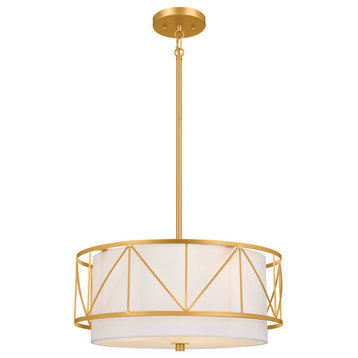 Birkleigh 3-Light Ceiling Light in Classic Gold