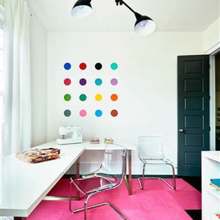 シャーロットのモダンスタイルのおしゃれなホームオフィス・仕事部屋の写真