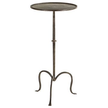 Hand-Forged Martini Table in Aged Iron