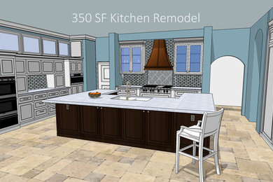3D Del Mar Kitchen Remodel