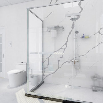 Statuario Classic Wall Shower