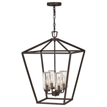 Hinkley Alford Place 24" Large Outdoor Open Chandelier, Oil Rubbed Bronze