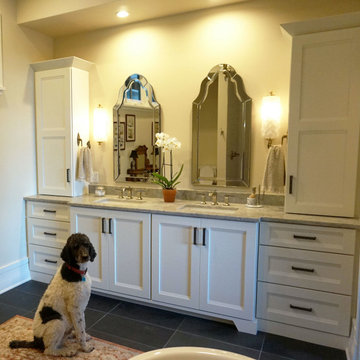 Handcrafter Plato Cabinetry Complements LaCornue Range