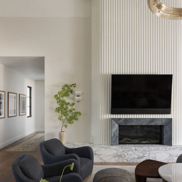 Living Room in Elegant Home Renovation