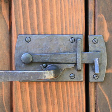 Dark Bronze Contemporary Lever Latch with Square Handle