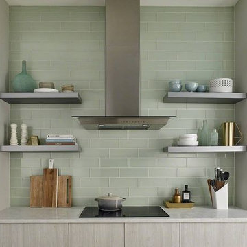 Arctic Ice Glass Subway Tile
