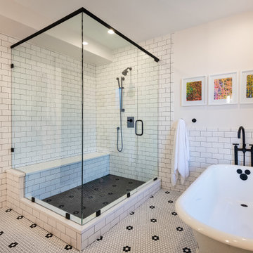 Master Bath with Vintage Aesthetic - Fan Area