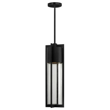 1 Light Medium Outdoor Hanging Lantern in Modern Style - 6.25 Inches Wide by