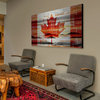 "Canadian Leaf" Print on Brushed Aluminum, 45"x30"