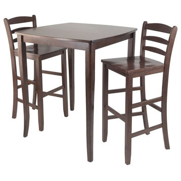 Winsome Wood 3-Pc Inglewood High/Pub Dining Table With Ladder Back Stool