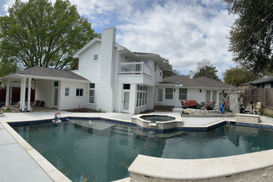 Trendy exterior home photo in Dallas