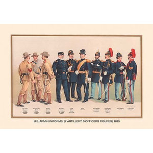 Uniforms 4 Cavalry 2 Engineers 1 Hospital 2 Staff 2 Signal Corps 1899 Traditional Prints And Posters By Buyenlarge Inc