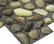 MTO0410 Peel and Stick Pebbles Brown Khaki Beige Glossy Resin Vynil Mosaic Tile