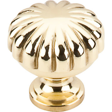 Top Knobs M320 Melon 1-1/4 Inch Mushroom Cabinet Knob - Polished Brass