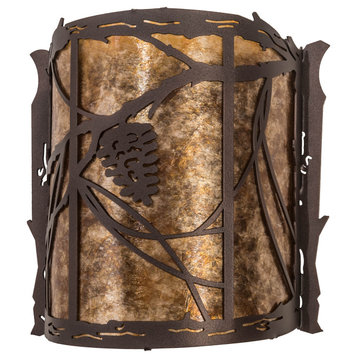 9 Wide Whispering Pines Left Wall Sconce