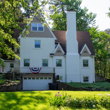 English Tudor nestled in the Woods