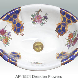 Hand Painted Drop-in Sinks by Atlantis Porcelain Art - Products