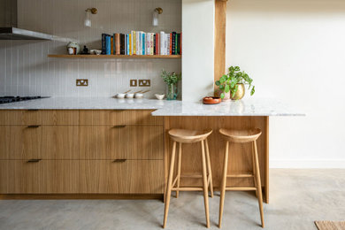 This is an example of a scandi kitchen in Berkshire.