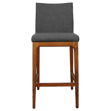 Devon Counter stool Walnut LegsSet of 2, Night Shade, Fabric