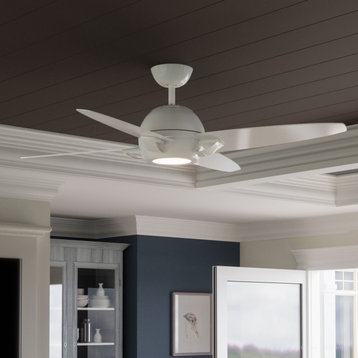 Luxury Modern Ceiling Fan, White, UHP9192, Galveston Collection
