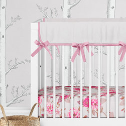 Baby Girls Room, Vintage Inspired Wildflowers - Cot Accessories