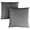 Pillow in Dark Gray Finish - Set of 2