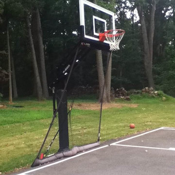 Mirza B's Pro Dunk Gold Basketball System on a 42x50 in Monmouth Junction, NJ