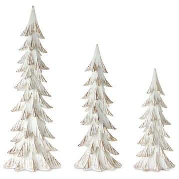 Tree (Set of 3) 15"H, 18.5"H, 24"H Resin